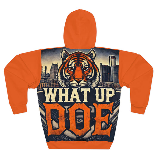 What Up Doe Tiger Unisex Pullover Hoodie (AOP)