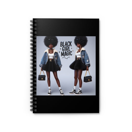 Black Girl Magic 2 Spiral Notebook - Ruled Line
