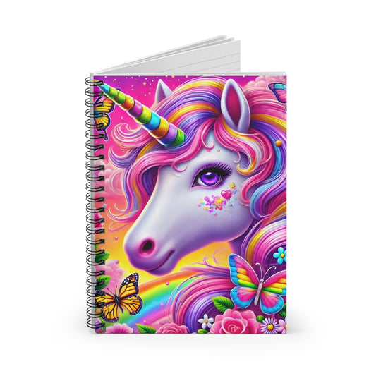 Vibrant Unicorn Spiral Notebook - Ruled Line