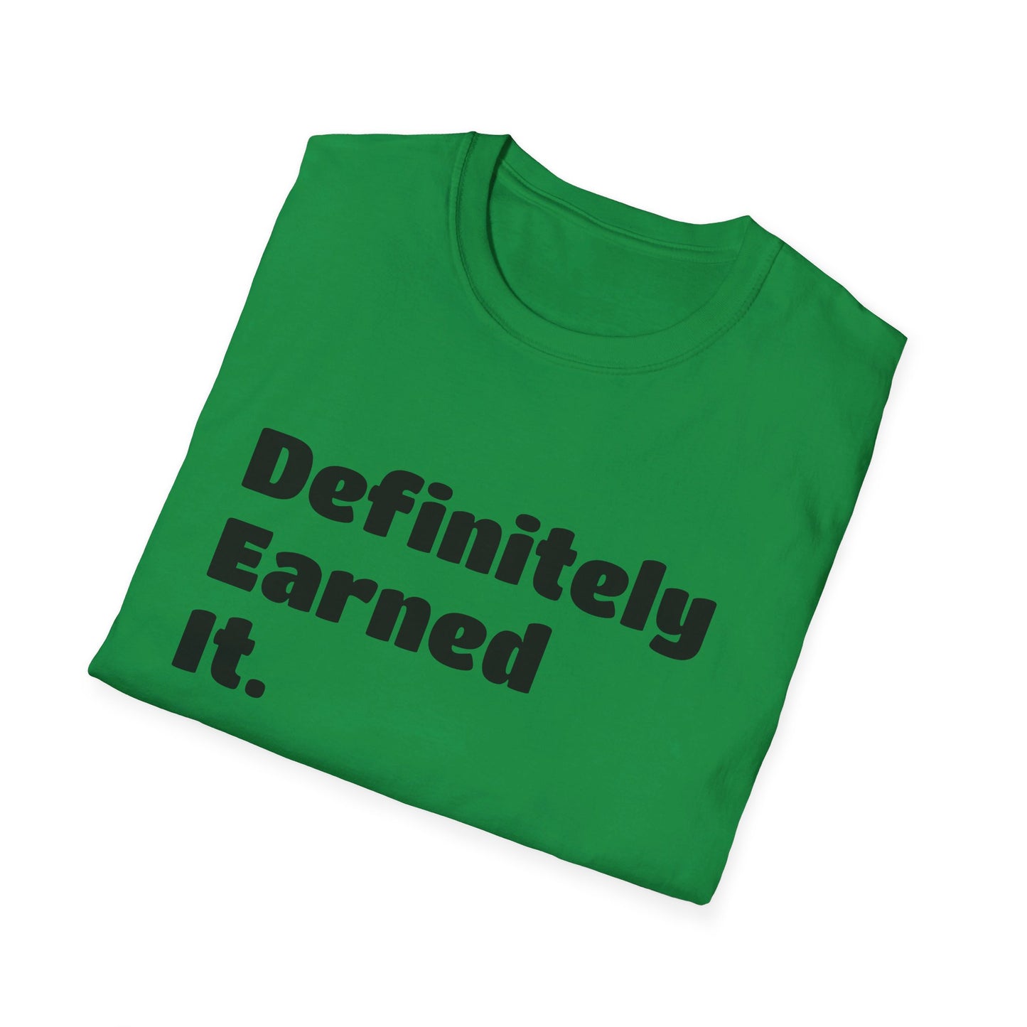 D.E.I Unisex Softstyle T-Shirt with Black Text