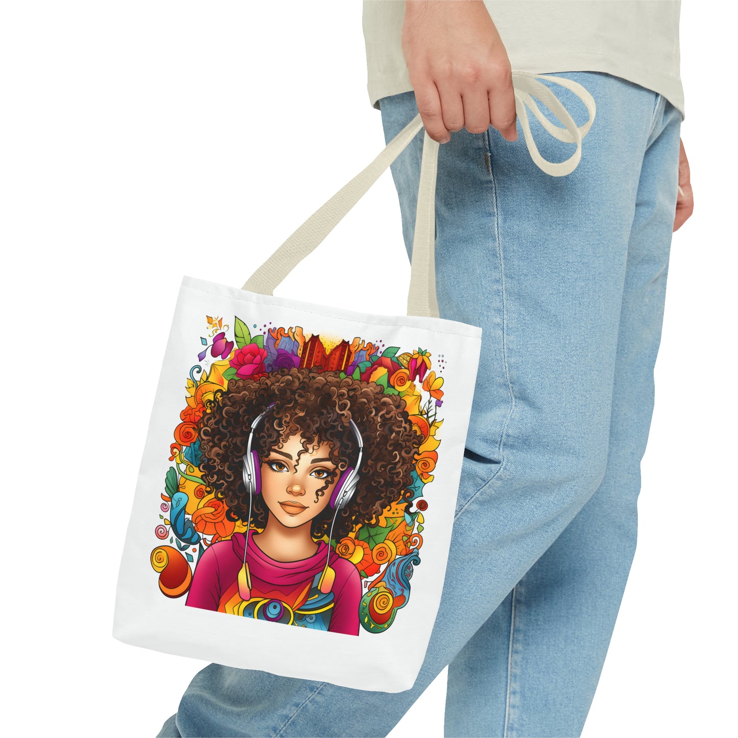 BGM Headphones Tote Bag (AOP)