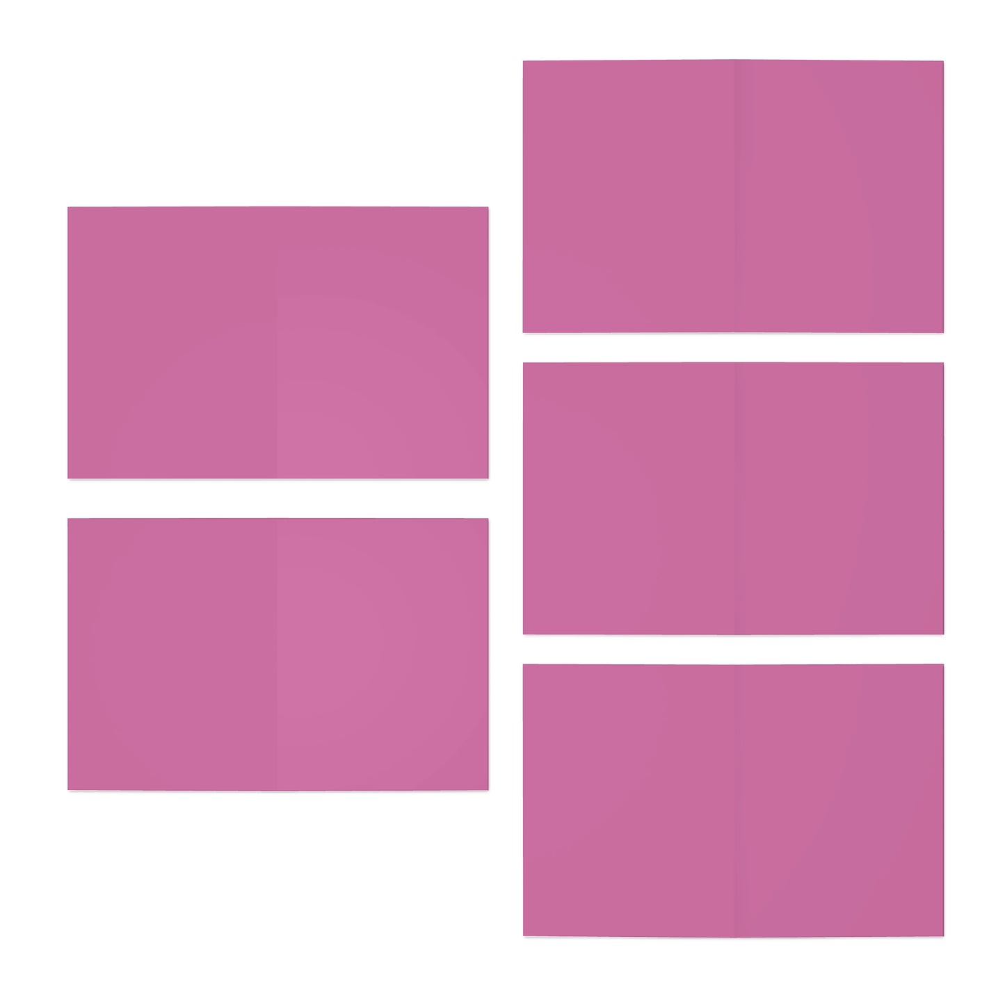 BGM Pink Multi-Design Greeting Cards (5-Pack)