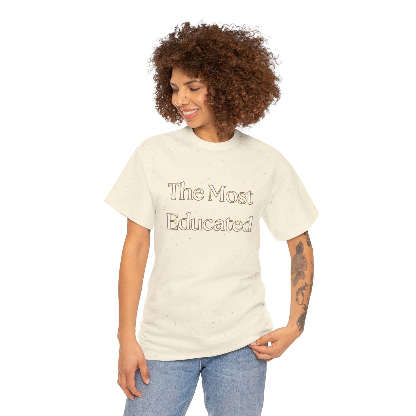 The Most Educated Unisex Heavy Cotton Tee