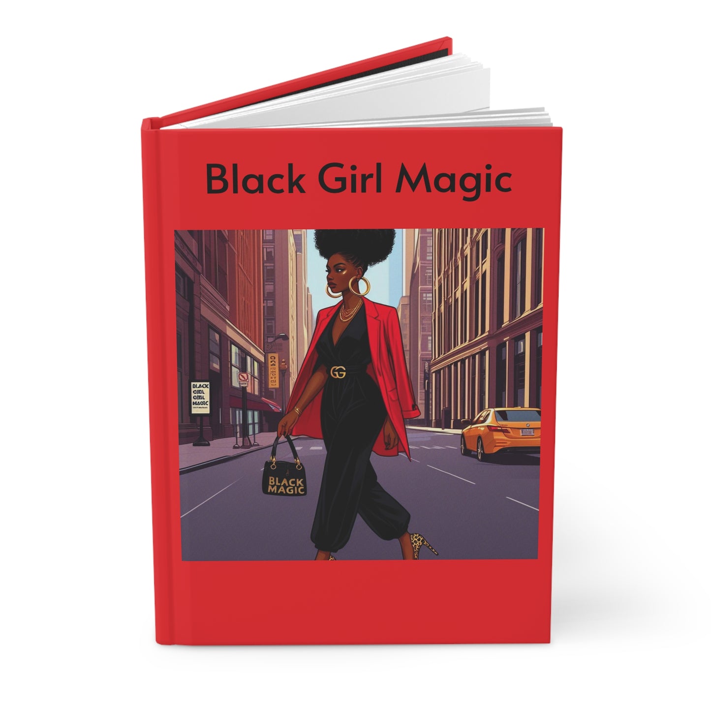 Black Girl Magic Hardcover Journal Matte
