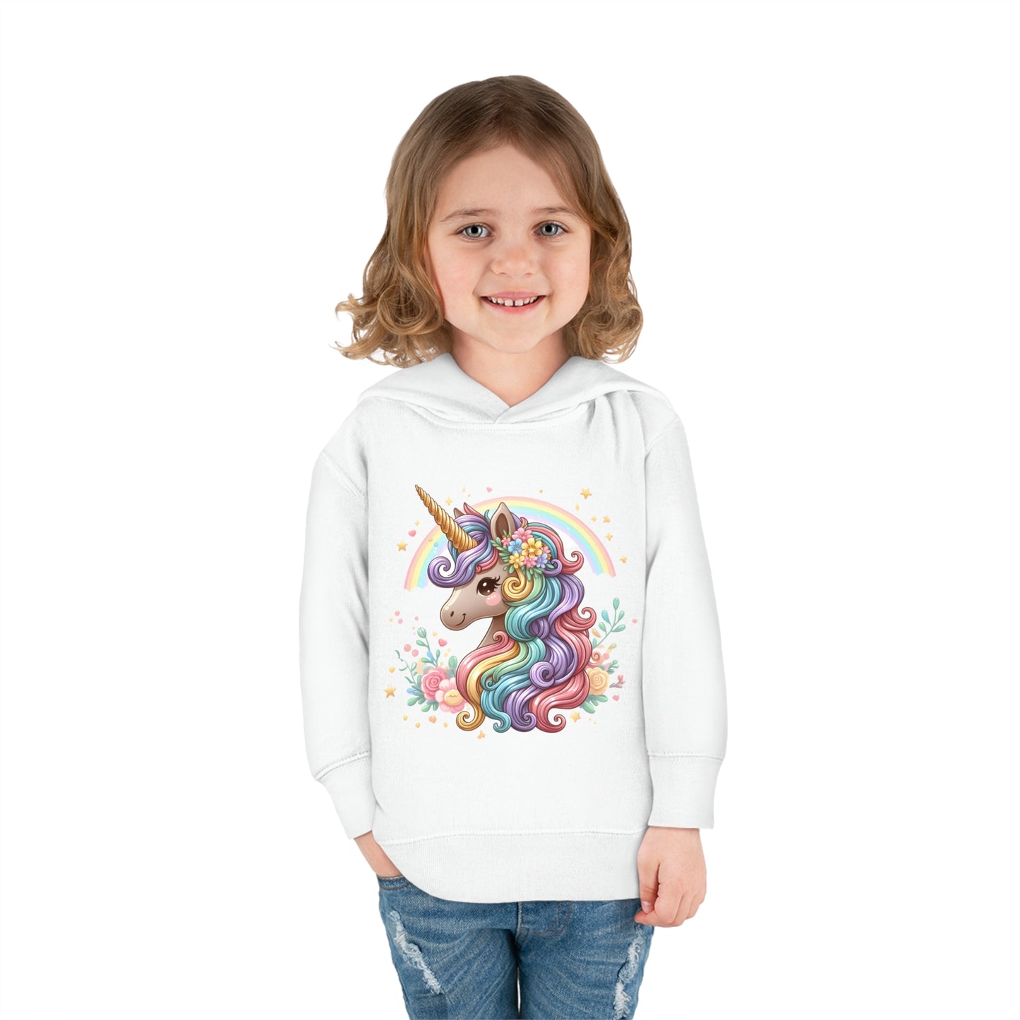 Unicorn Toddler Pullover Fleece Hoodie