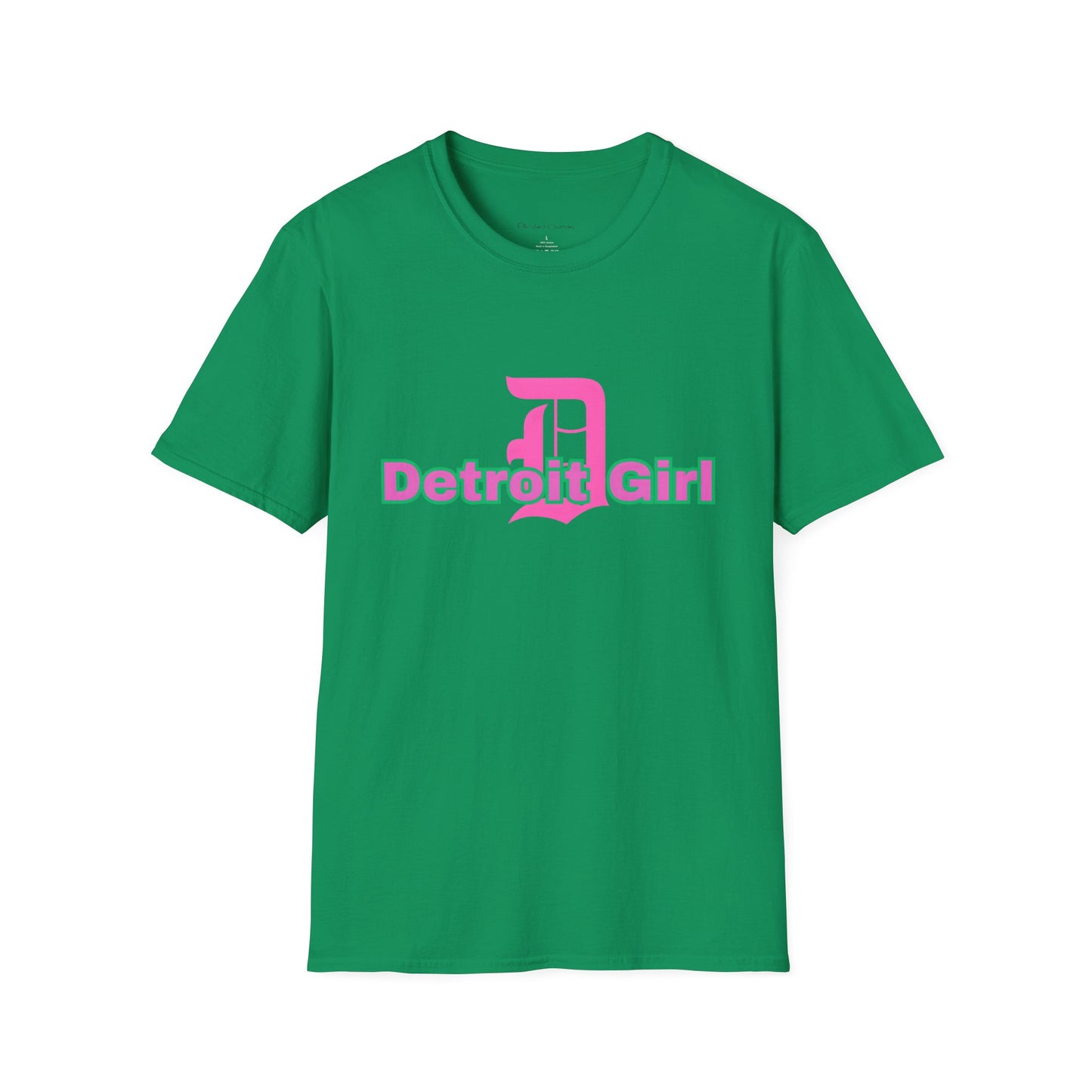 Detroit Girl Unisex Softstyle T-Shirt | Casual Fashion for Detroit Lovers, Gift for Birthdays, Holidays, and Celebrations