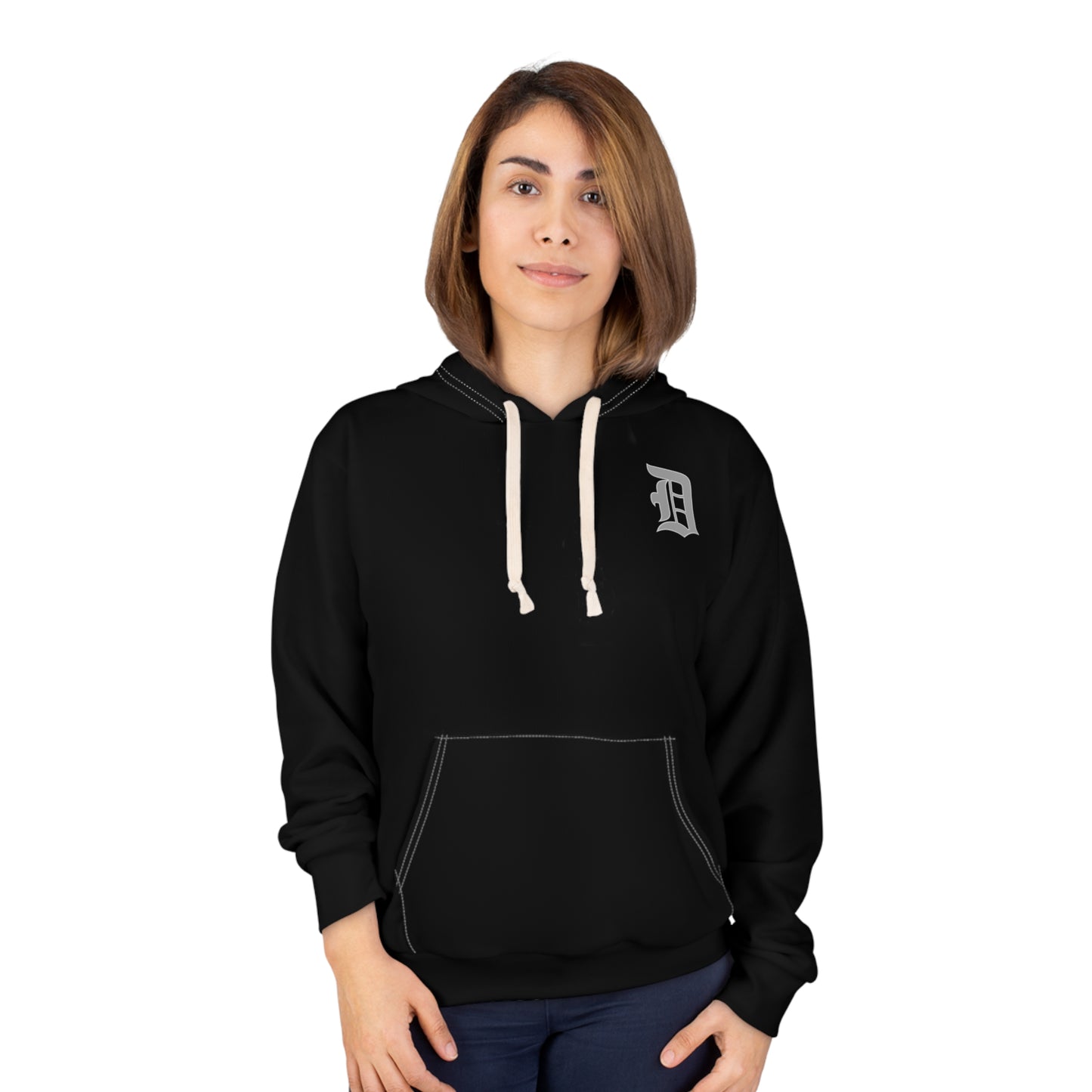 Black Boss Up Lions Unisex Pullover Hoodie (AOP)