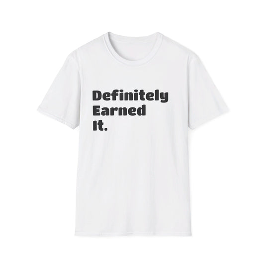 D.E.I Unisex Softstyle T-Shirt with Black Text
