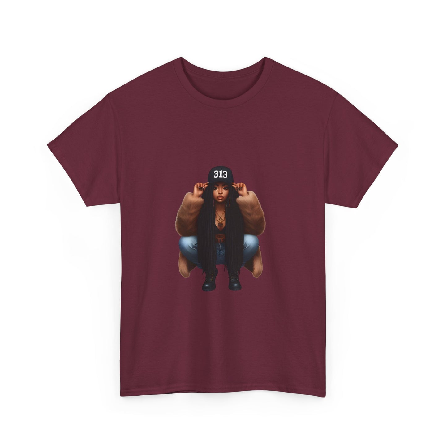 Detroit Girl Unisex Heavy Cotton Tee