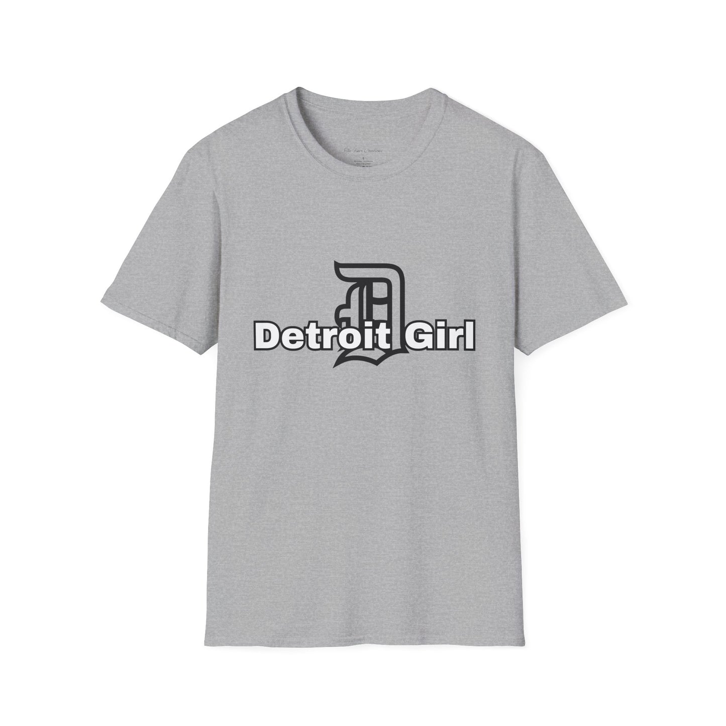 Detroit Girl Unisex Softstyle T-Shirt | Casual Fashion for Detroit Lovers, Gift for Birthdays, Holidays, and Celebrations