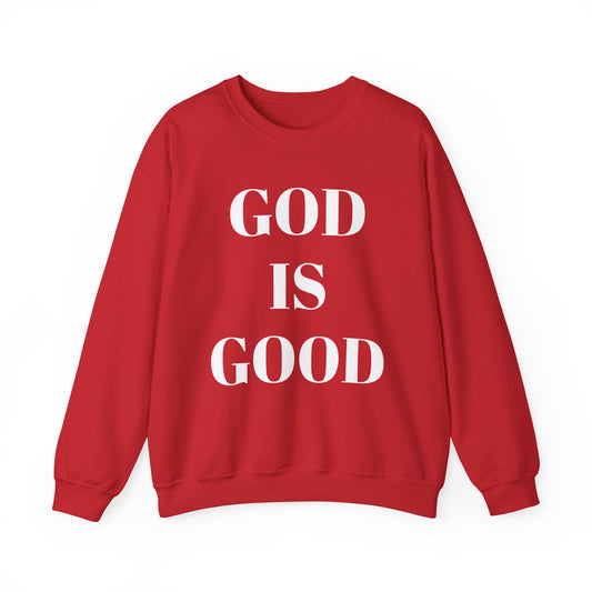 God is Good, All the Time Faith-Inspired Crewneck Sweatshirt