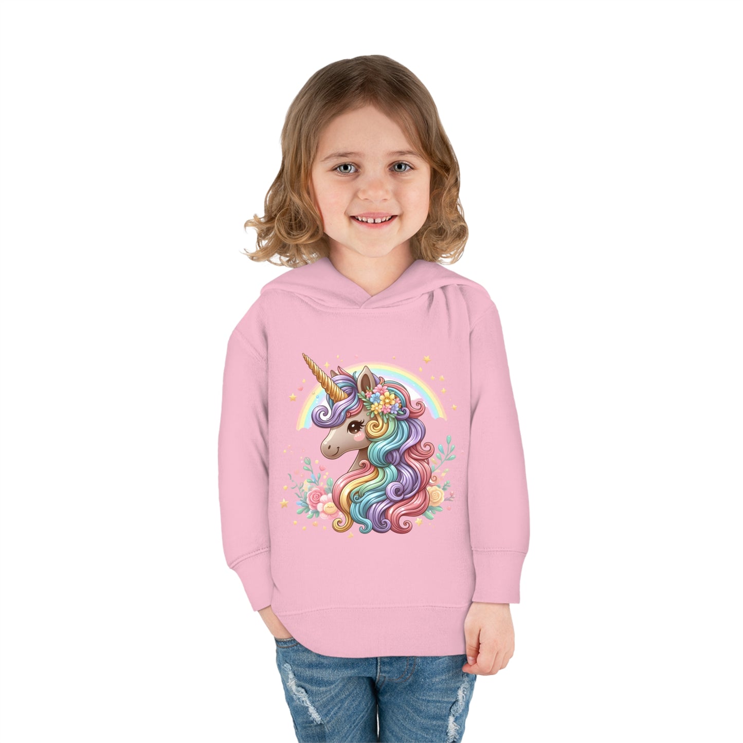 Unicorn Toddler Pullover Fleece Hoodie
