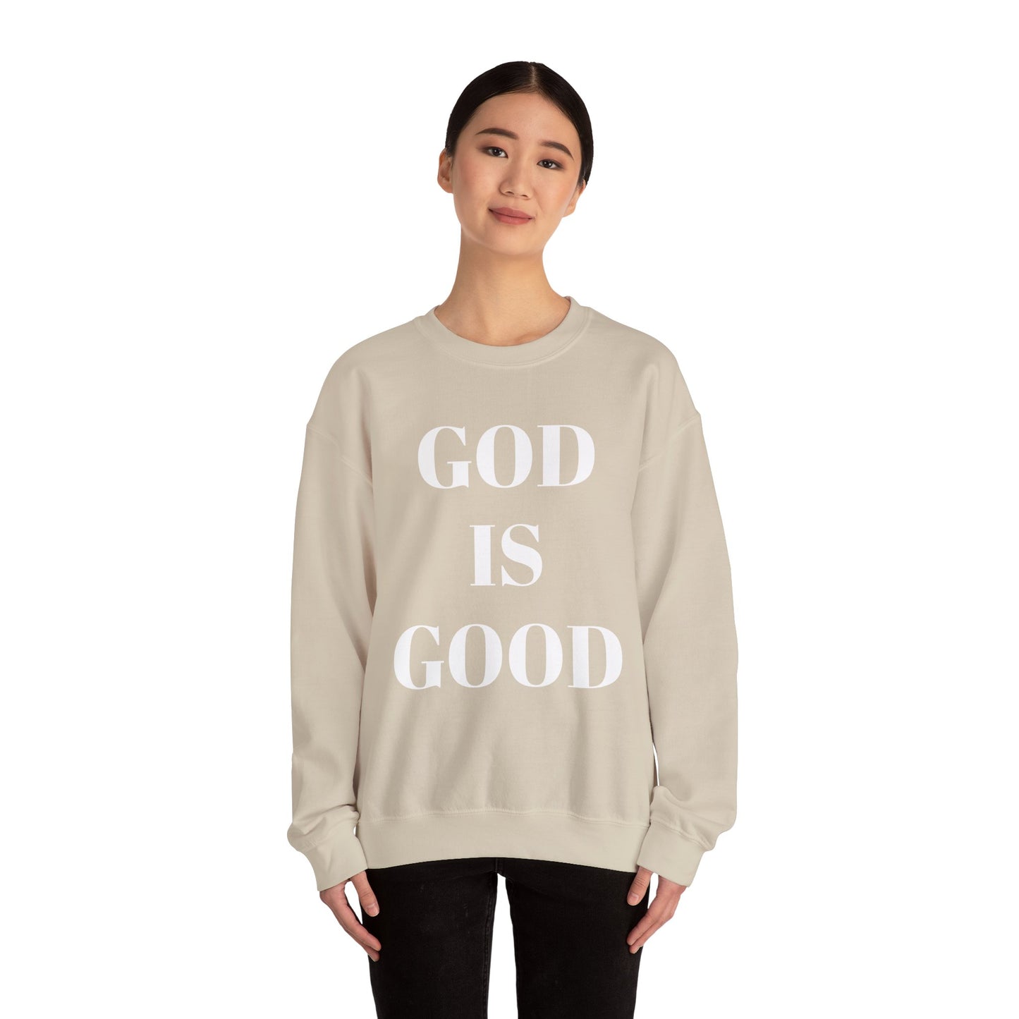 God is Good, All the Time Faith-Inspired Crewneck Sweatshirt