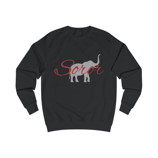 Red Soror with Elephant Unisex Sweatshirt