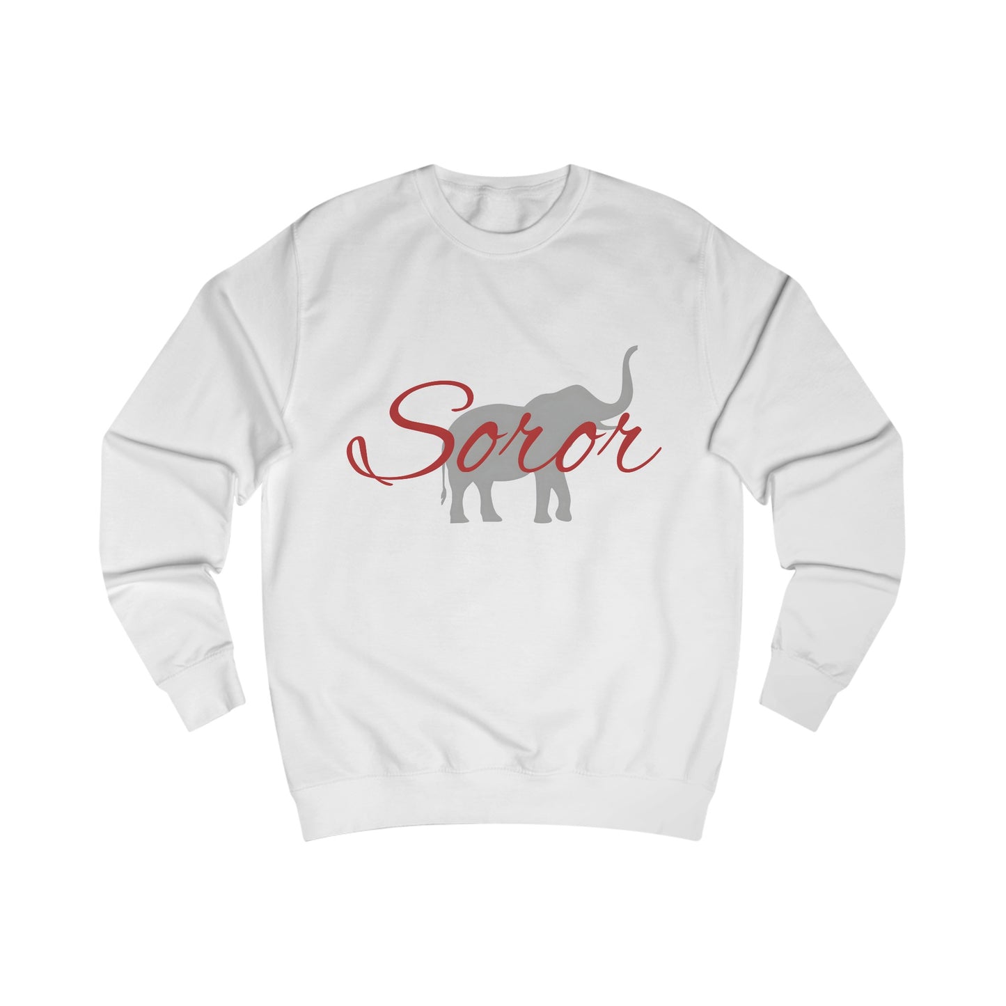Red Soror with Elephant Unisex Sweatshirt