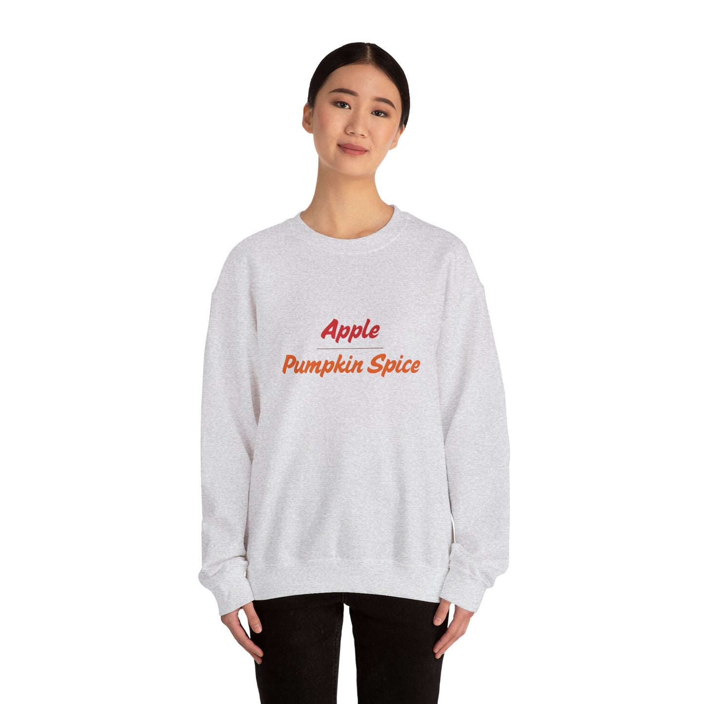 Apple over Pumpkin Spice Unisex Heavy Blend™ Crewneck Sweatshirt