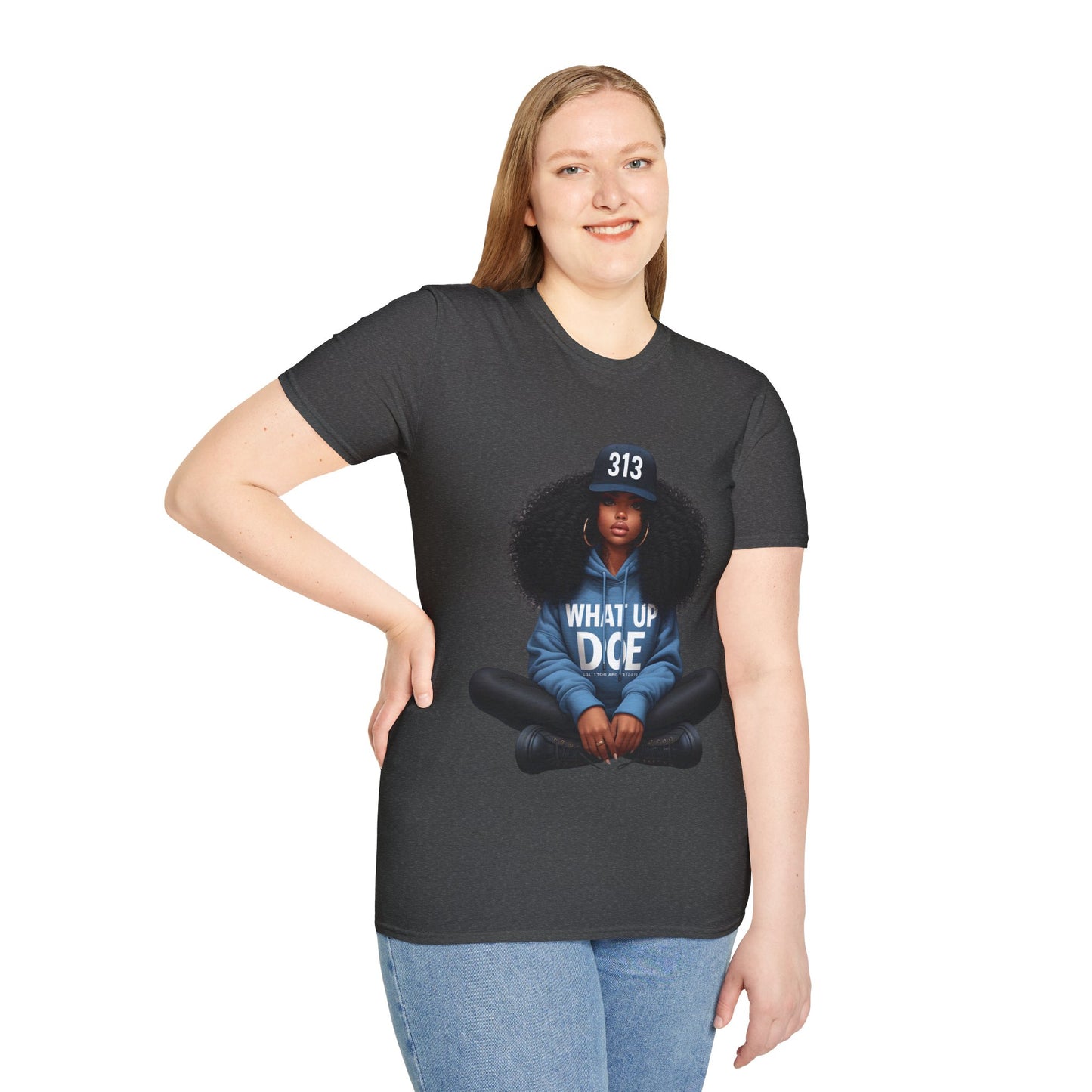 313 Detroit Girl Unisex Softstyle T-Shirt