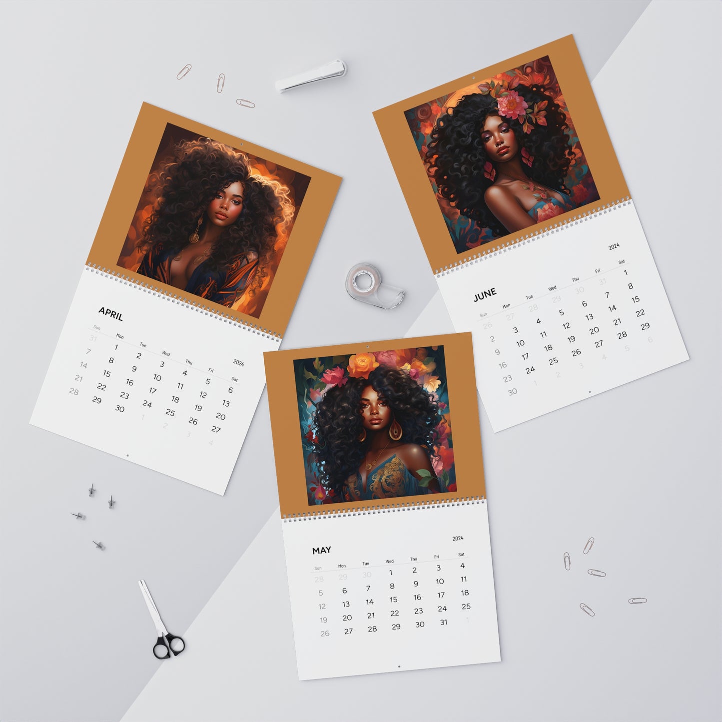 Black is Beautiful Wall Calendars (2024)
