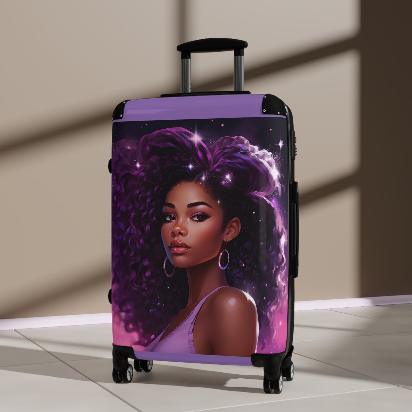 Lavendar Lady Medium Suitcase