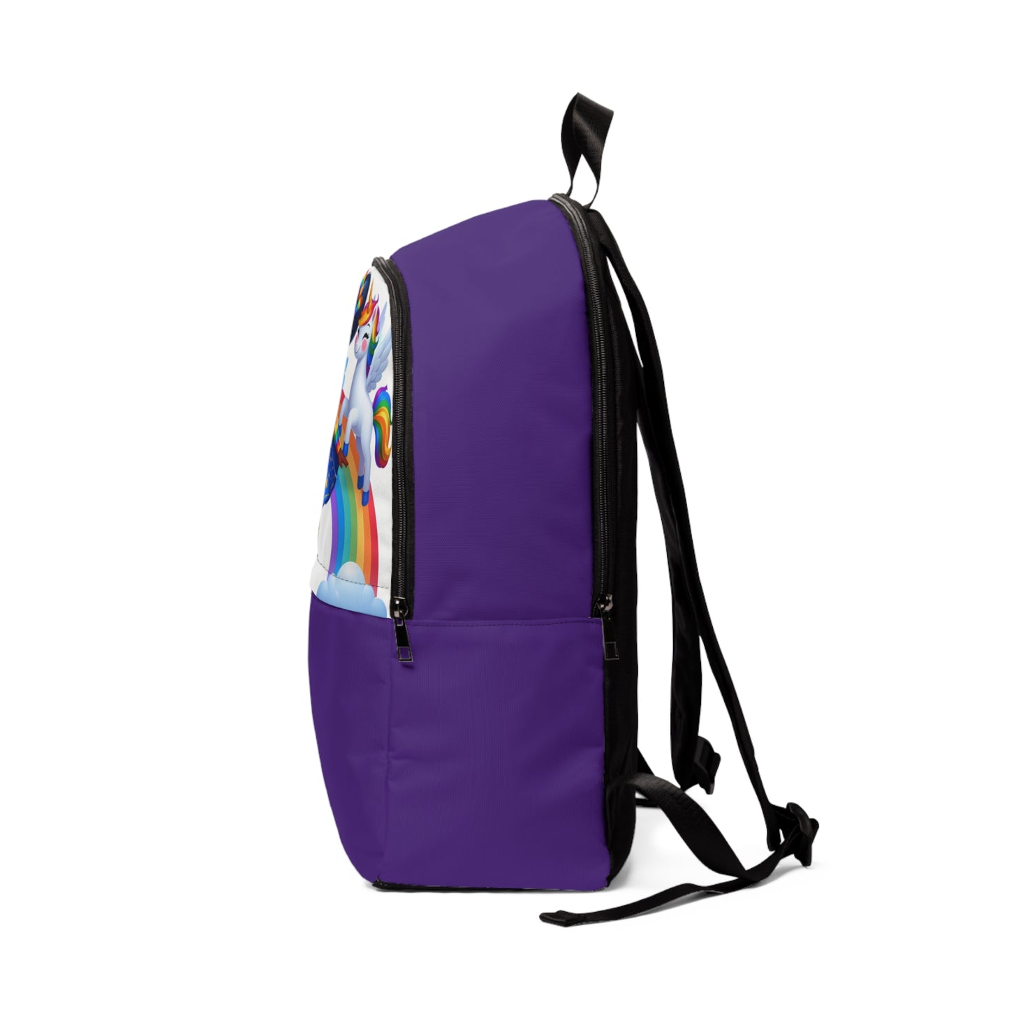 Rainbow Girl Purple Fabric Backpack