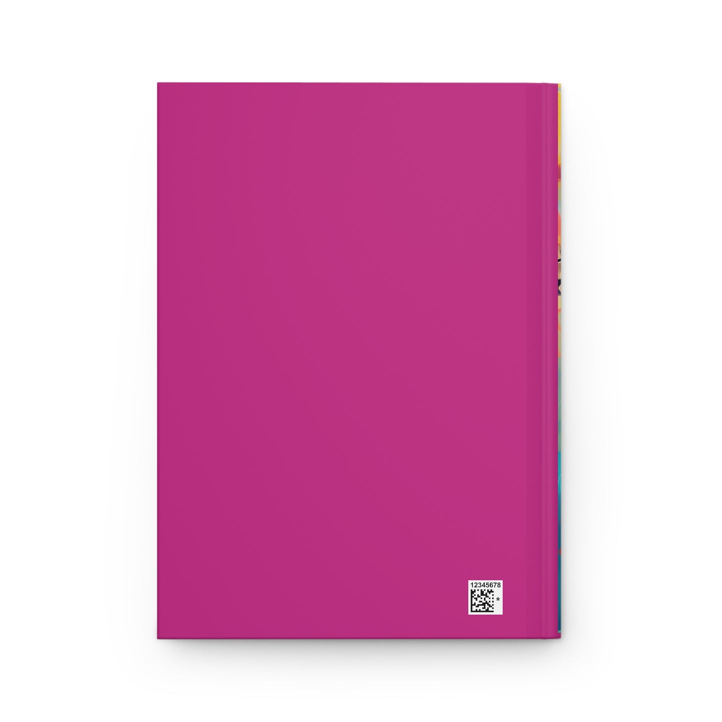 Dark Pink Floral BGM Hardcover Journal Matte