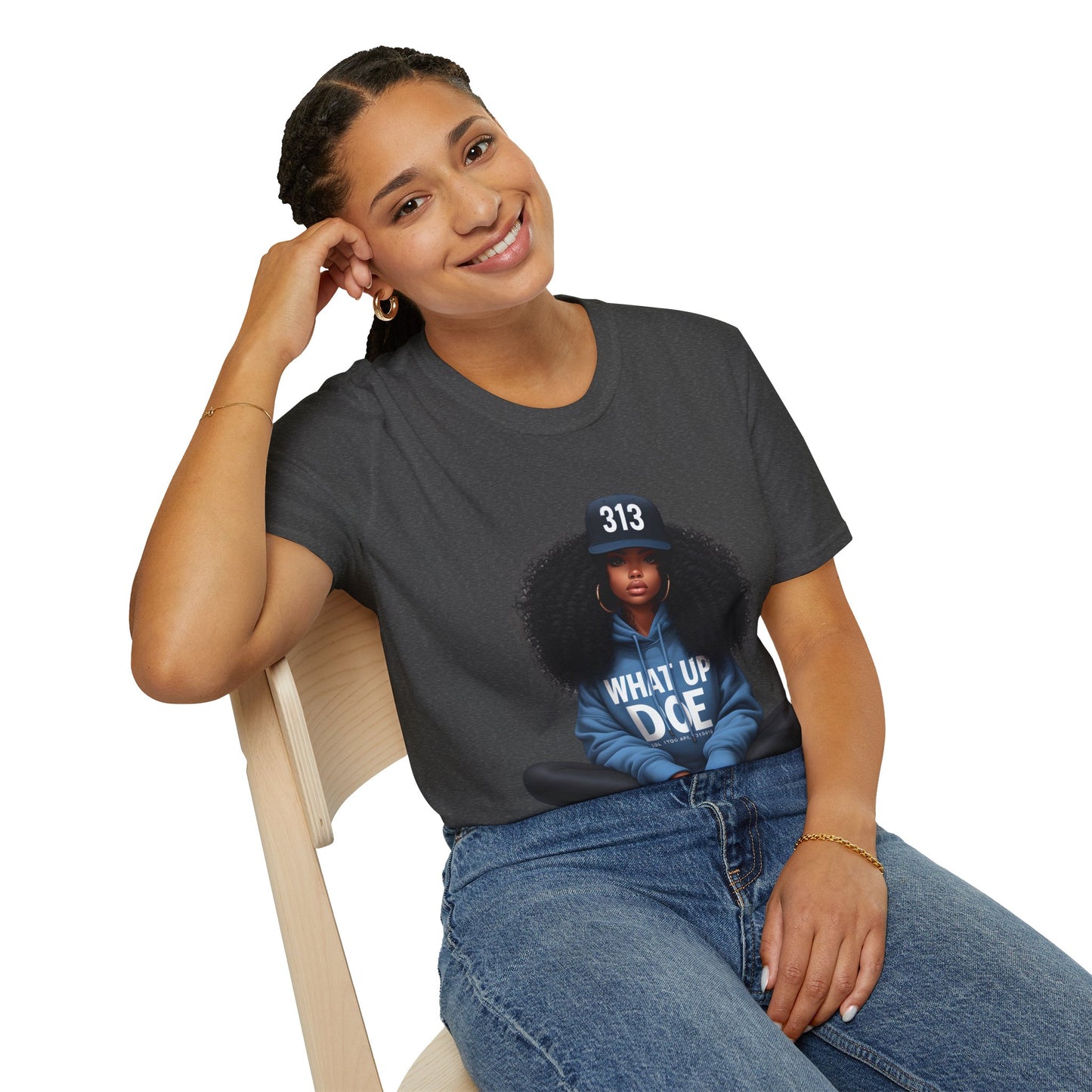 313 Detroit Girl Unisex Softstyle T-Shirt