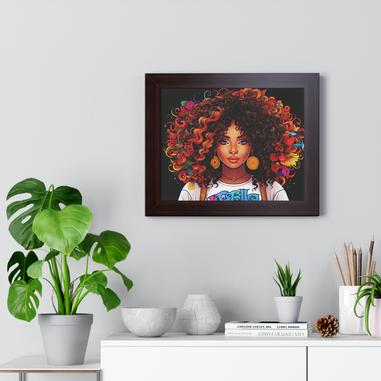 BGM Black Background Framed Horizontal Poster