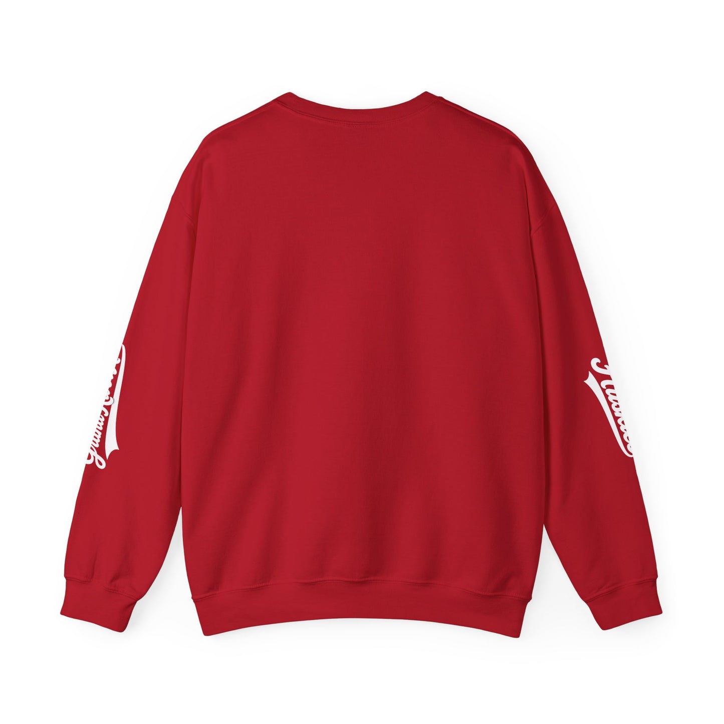 Husky Crest Crewneck Sweatshirt — "Redford" Retro Script