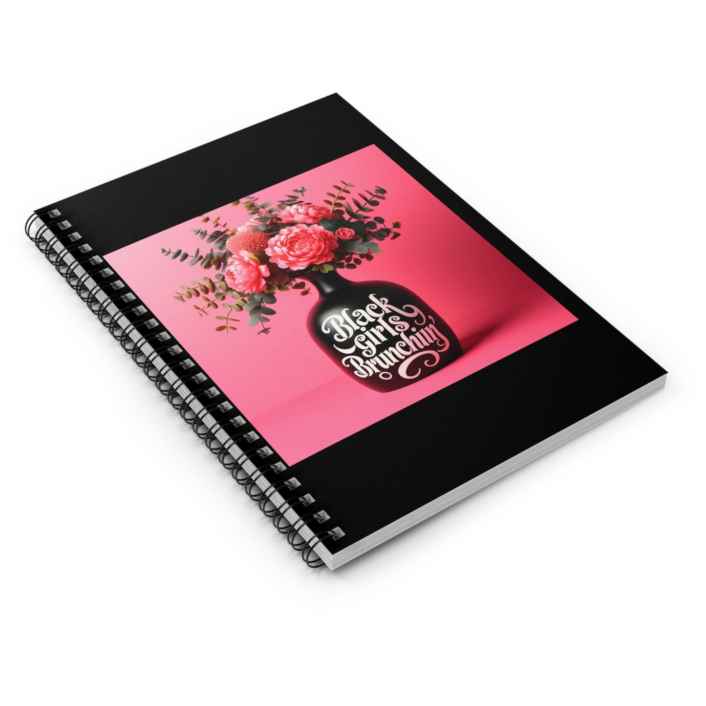 Black Girl Brunchin Spiral Notebook - Ruled Line
