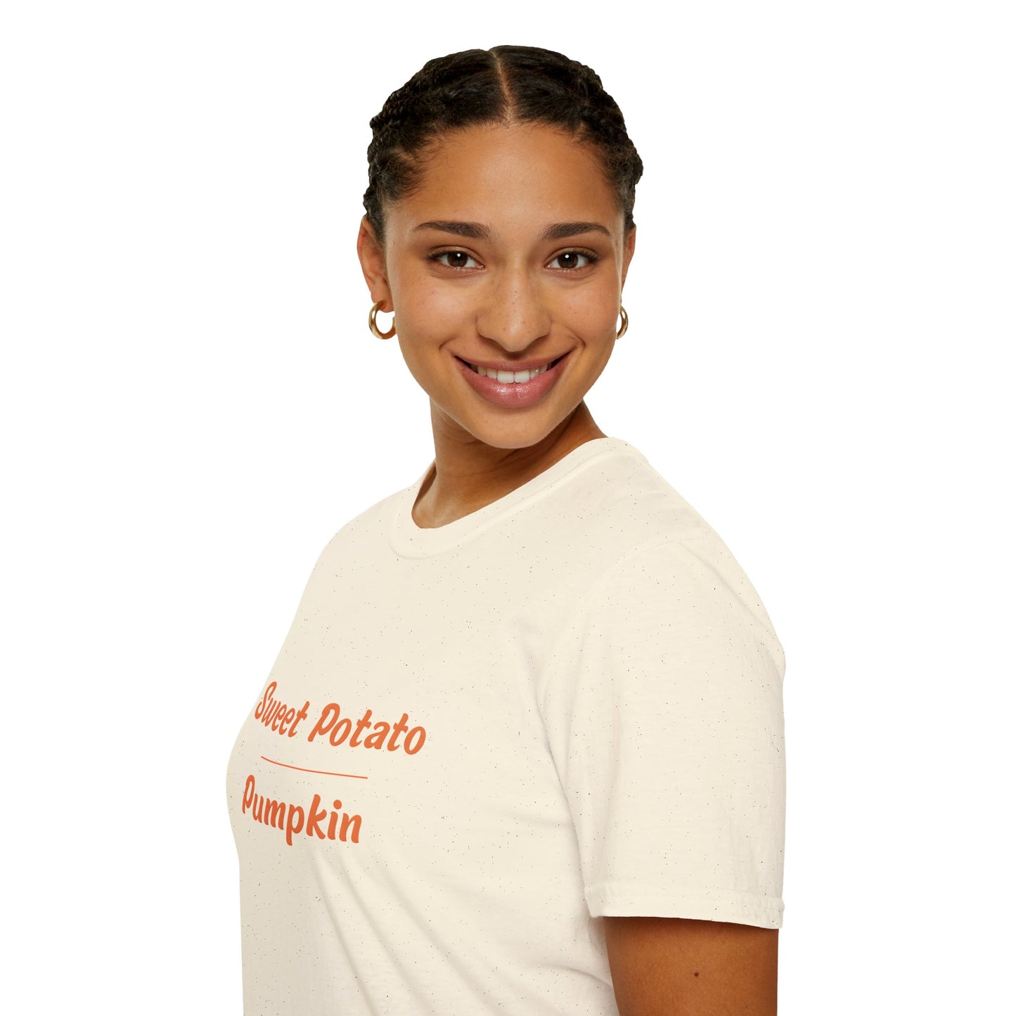 Sweet Potato over Pumpkin Unisex Softstyle T-Shirt