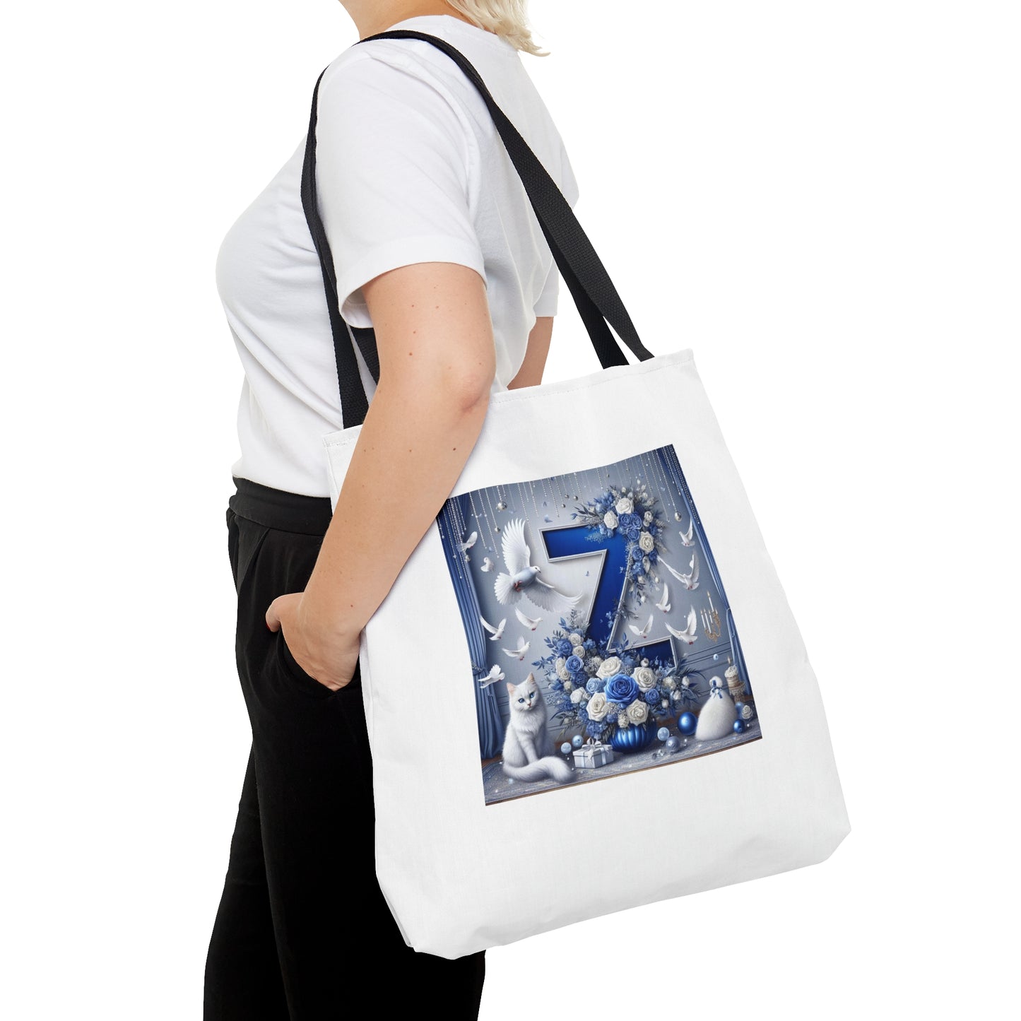 Finer Blue Z Tote Bag (AOP)