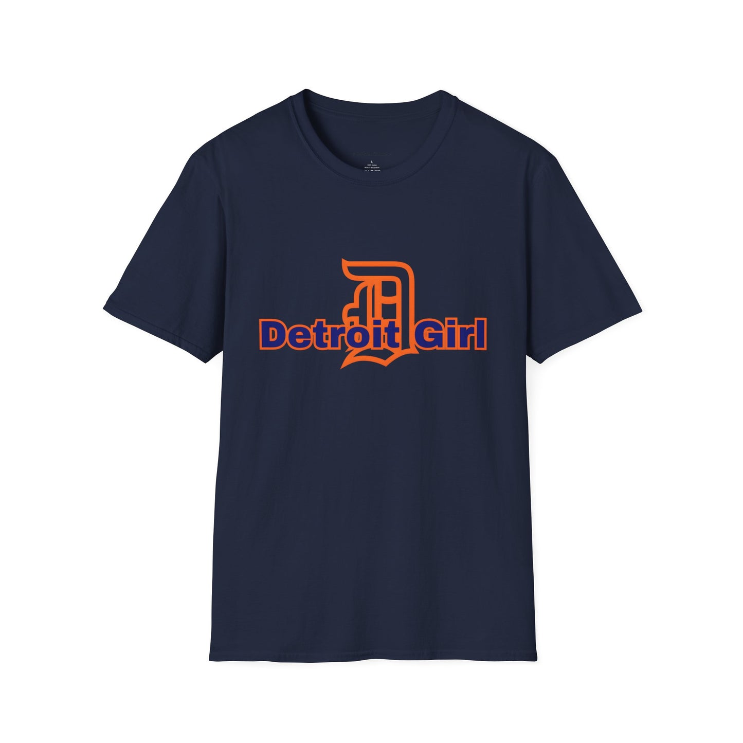 Detroit Girl Unisex Softstyle T-Shirt | Casual Fashion for Detroit Lovers, Gift for Birthdays, Holidays, and Celebrations