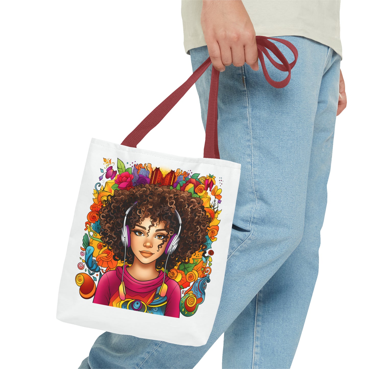 BGM Headphones Tote Bag (AOP)