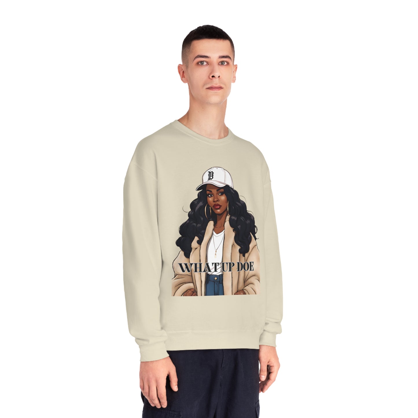 What Up Doe Unisex NuBlend® Crewneck Sweatshirt