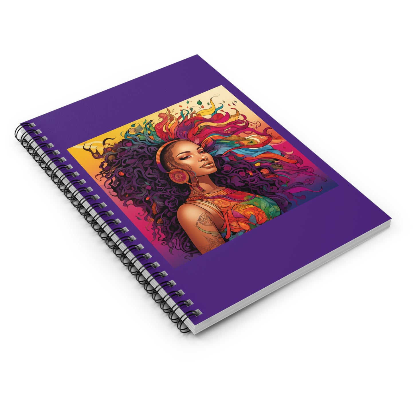 BGM Purple Hair Spiral Notebook - Ruled Line