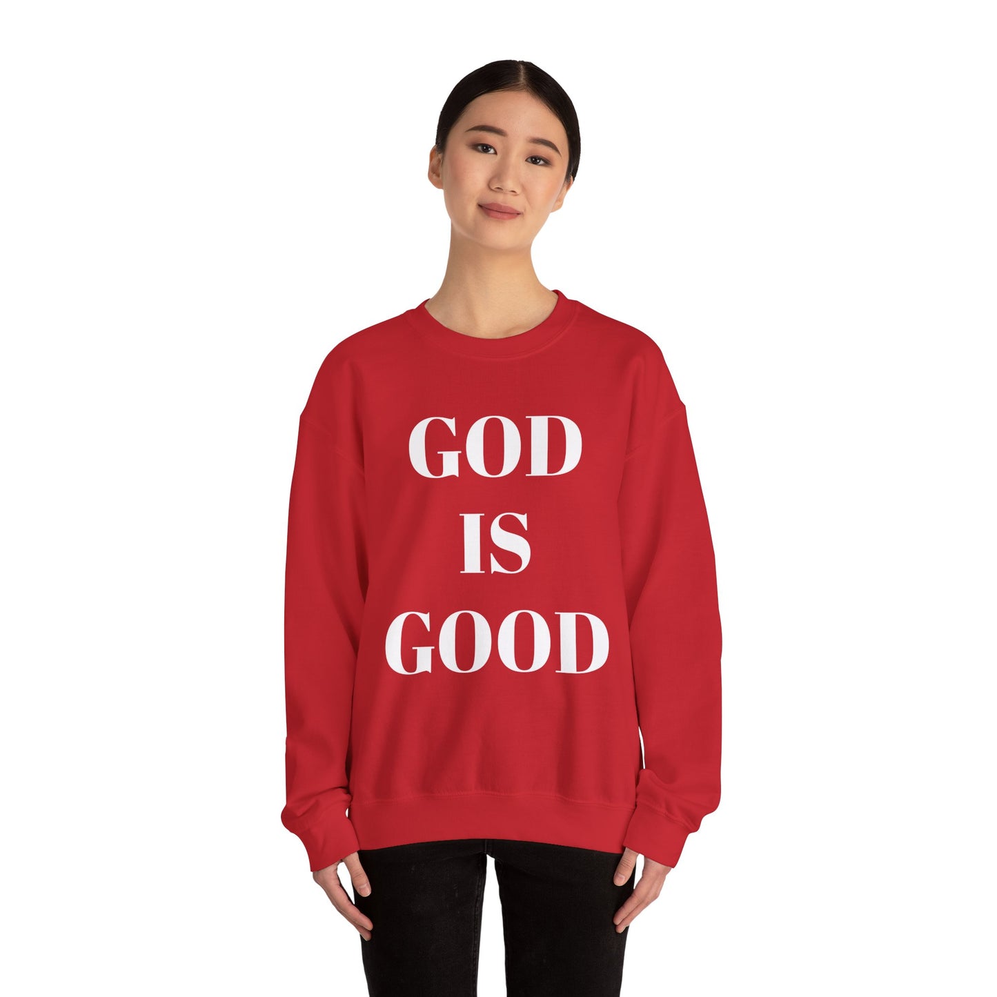 God is Good, All the Time Faith-Inspired Crewneck Sweatshirt