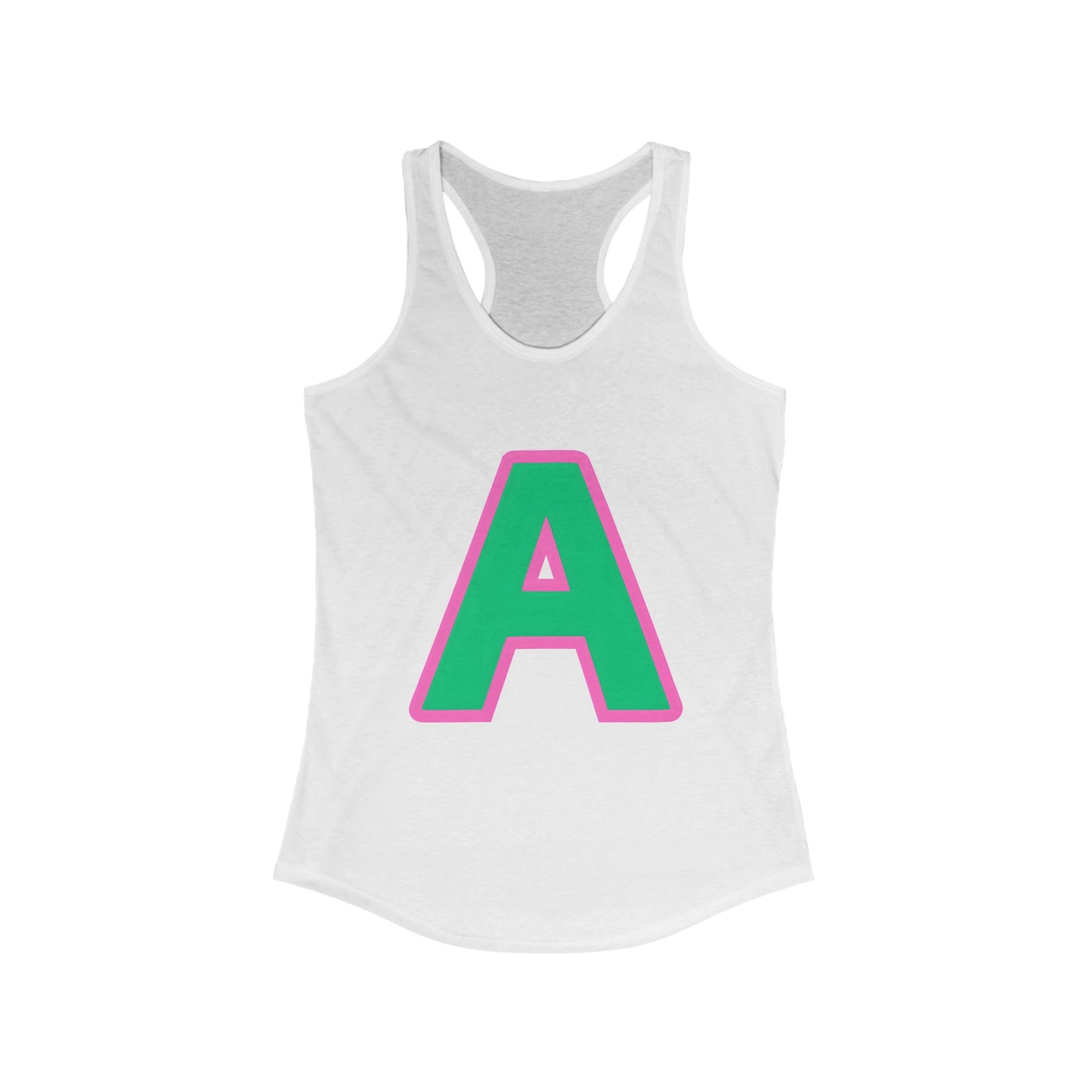 Green A Women's Ideal Racerback Tank