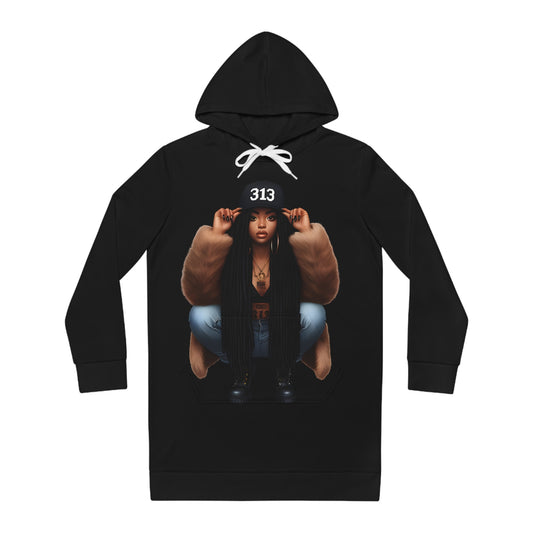 313 Women's Hoodie Dress (AOP)