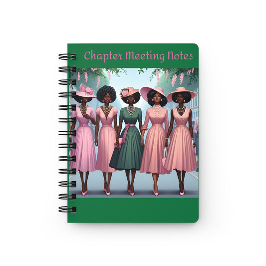 Pretty Women Chapter Meeting Notes Spiral Bound Journal