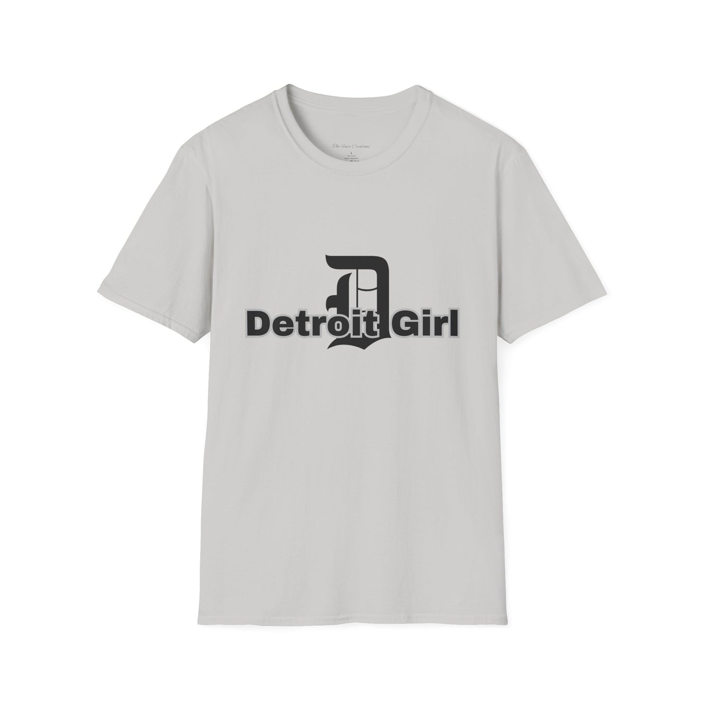Detroit Girl Unisex Softstyle T-Shirt | Casual Fashion for Detroit Lovers, Gift for Birthdays, Holidays, and Celebrations