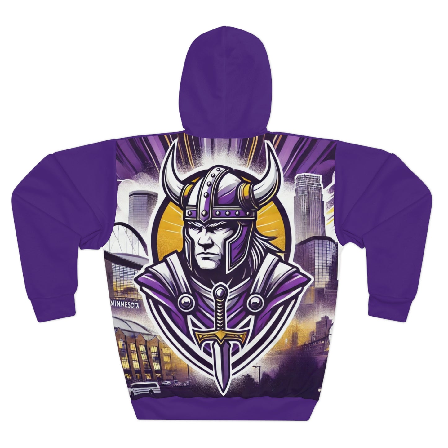 Viking Warrior Unisex Pullover Hoodie (AOP)