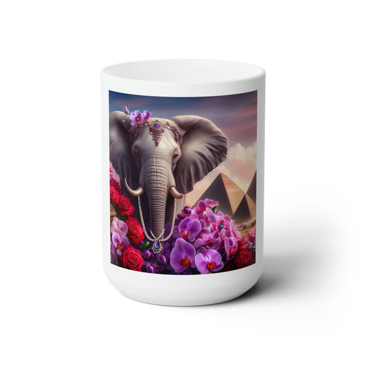 Large Elephant Ceramic Mug 15oz