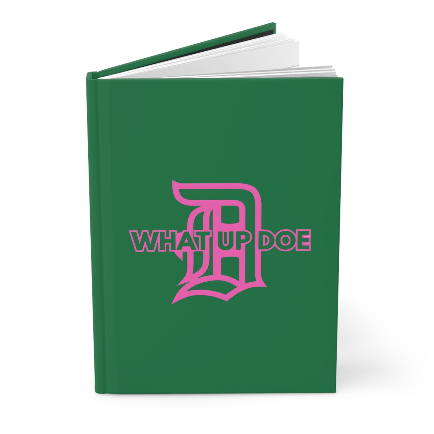 Pink What Up Doe Hardcover Journal Matte