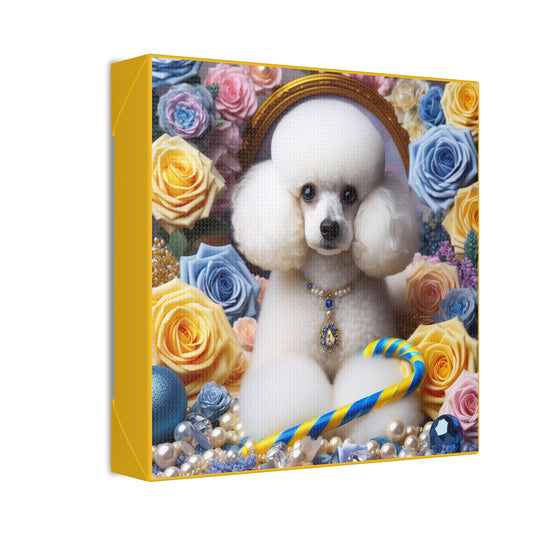 Pretty Poodle Polyester Canvas
