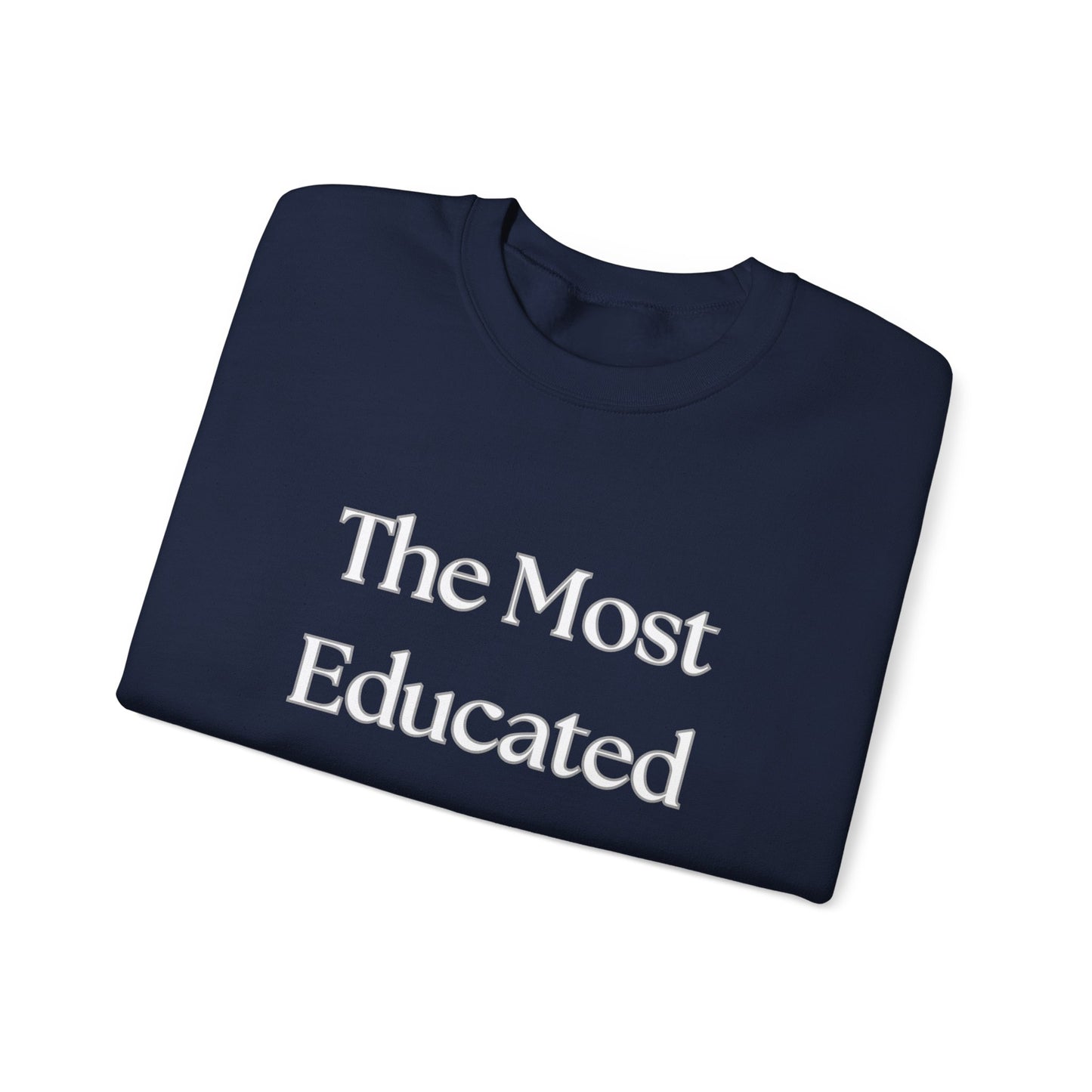 The Most Educated Unisex Heavy Blend™ Crewneck Sweatshirt