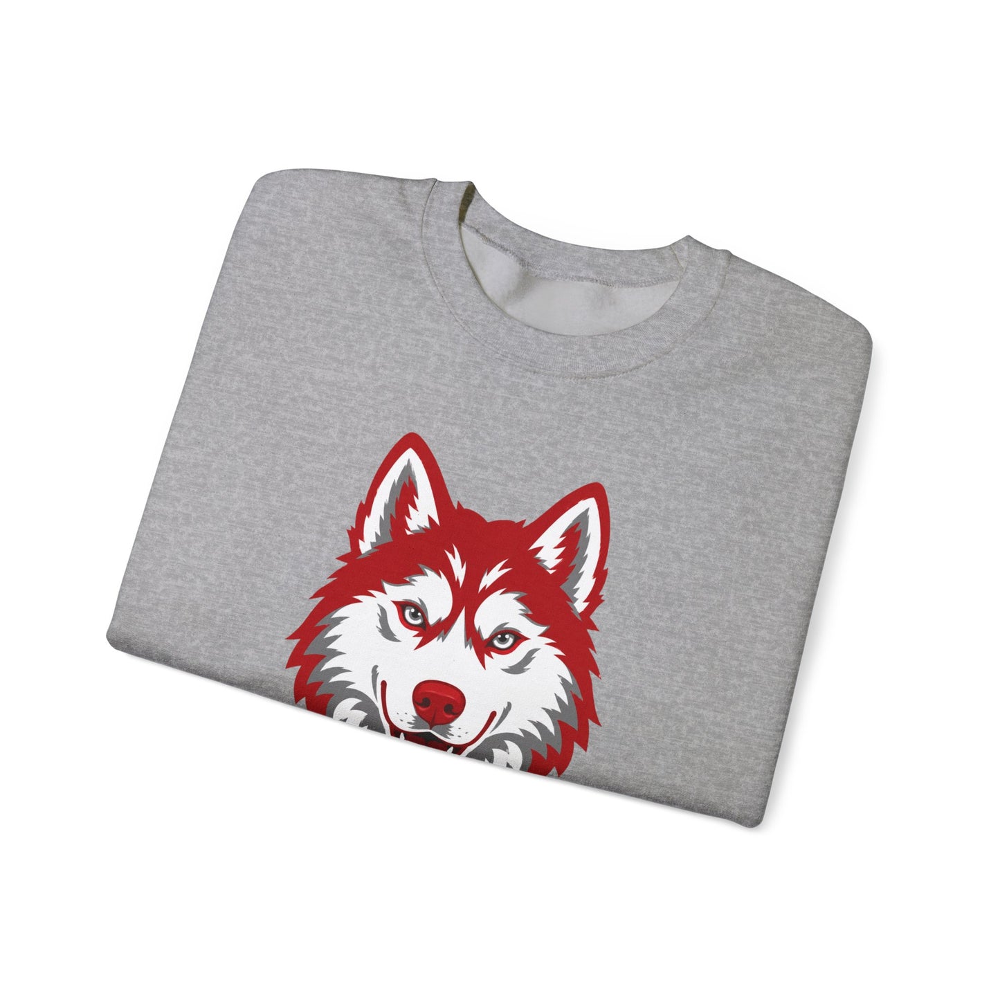 Husky Crest Crewneck Sweatshirt — "Redford" Retro Script