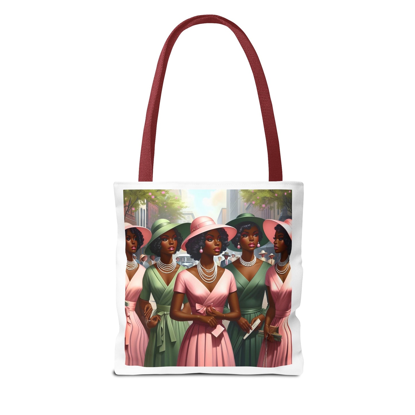 Five Pretty Ladies Tote Bag (AOP)