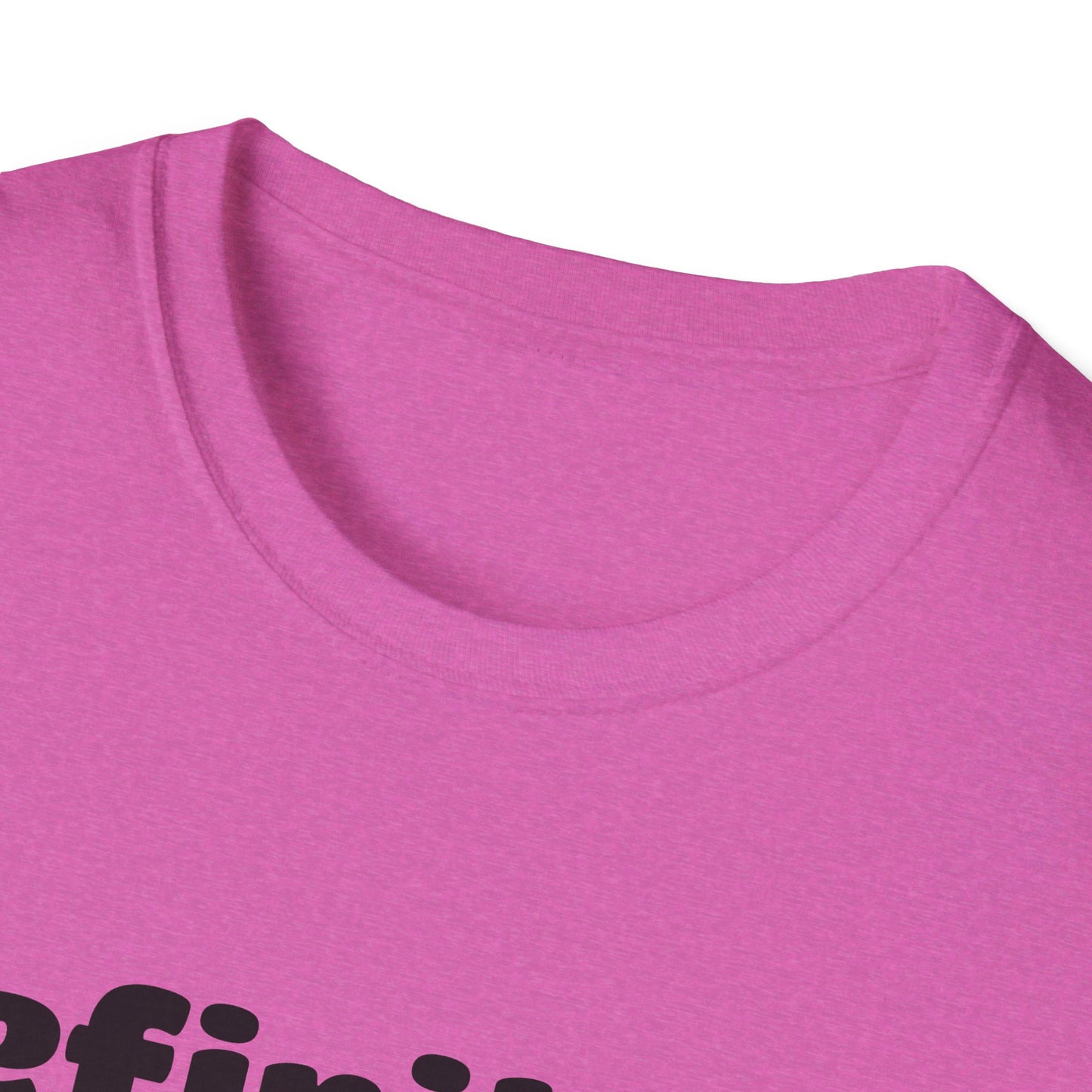 D.E.I Unisex Softstyle T-Shirt with Black Text
