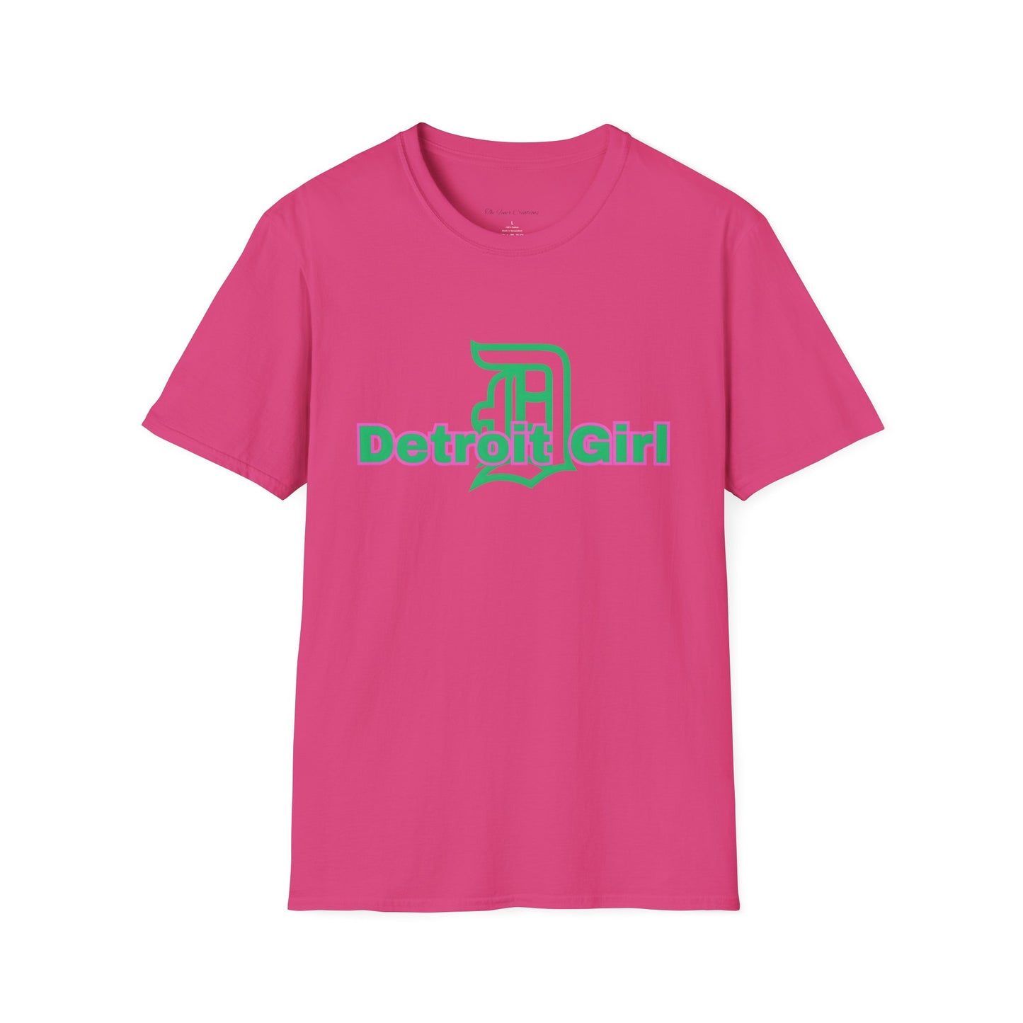 Detroit Girl Unisex Softstyle T-Shirt | Casual Fashion for Detroit Lovers, Gift for Birthdays, Holidays, and Celebrations