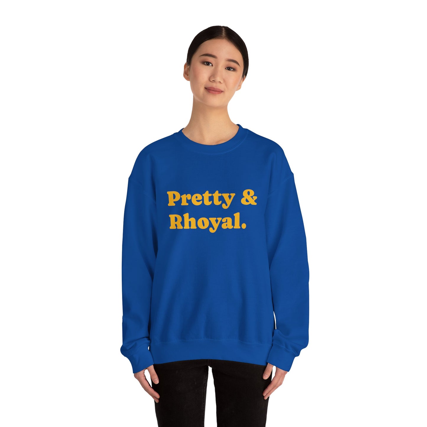 Pretty & Rhoyal Gold Unisex Heavy Blend™ Crewneck Sweatshirt